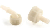 CyberSunrise Washing Machine & Dishwasher Appliance Outlet Hose Connecto Fittings x 2 - Straight Hose Adapter & Angled Hose Adaptor - Both with 3/4" F Nut x 3/8" Tail