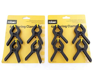 Rolson 4 X 90mm Spring Clamp Set (4 Pieces)