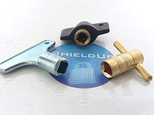 ShieldUp Radiator Keys | Pack of 3 | Rad Valve Bleed Keys