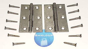 ShieldUp 3" (75mm) Chrome Plated Butt Hinges - Set of 2