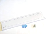 ShieldUp White Internal Letterbox Seal | Draught Excluder Cover with Flap & Brush | 343mm x 80mm