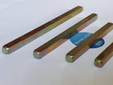 ShieldUp YZP Steel Door spindles 7.5mm Square - Pack of 4 Different Lengths